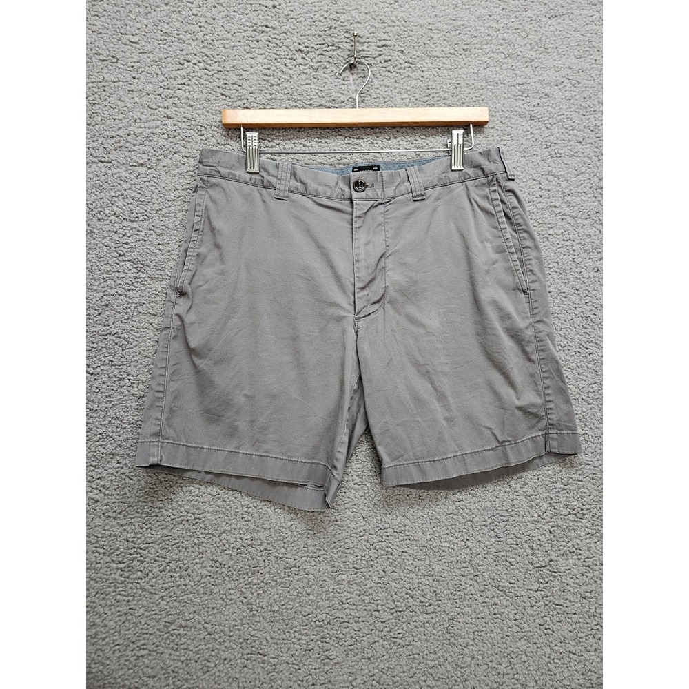 J.Crew Chino Shorts 32 Gray Stretch 7 Inch Inseam Casual Preppy Summer